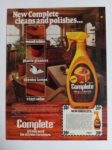 Johnson wax complete furniture - wax,