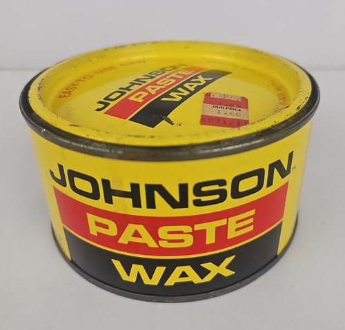 Vintage johnson wood paste - wood,