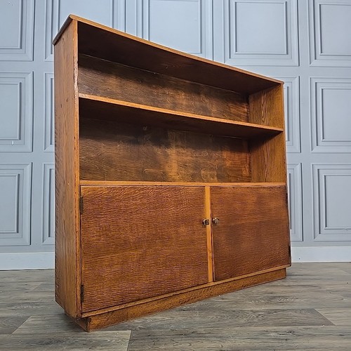 Vintage oak bookcase lower - oak,