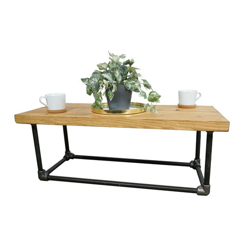 Reclaimed coffee table with - reclaimed,