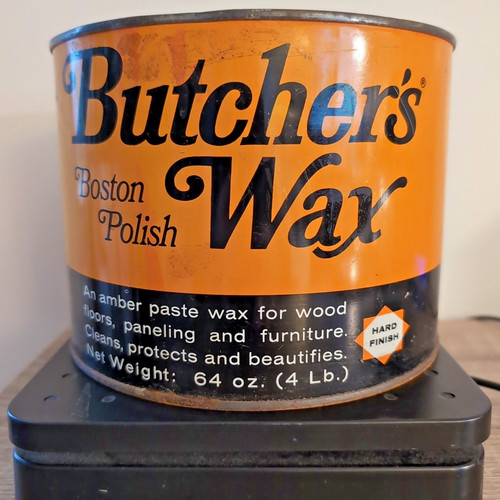 Vintage butchers amber paste - butchers,