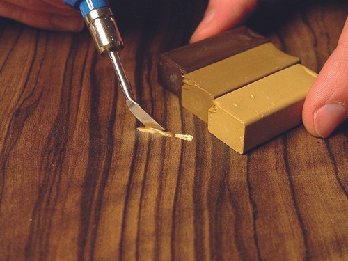 Hard wax furniture wood - wax, filler